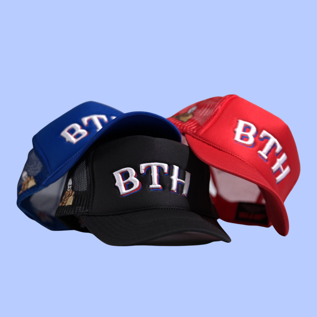 Blue”Texas Rangers ❌ Born To Hustle Trucker Hats – BORN TO HU$TLE